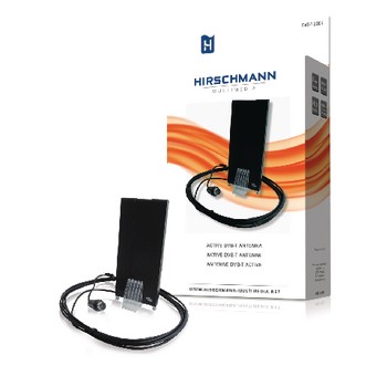 Amplified Innen DVB-T/T2 - DAB+ Zimmerantenne mit Verstärker 15 dB VHF / UHF