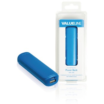 Tragbare Powerbank 2200 mAh USB Blau