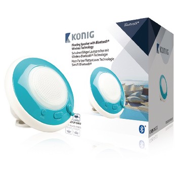 Mono Bluetooth Speaker Floating Waterproof 3 W Blau / Weiß