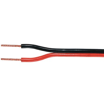 Lautsprecherkabel auf Rolle 2x 0.75 mm² 100 m Schwarz / Rot