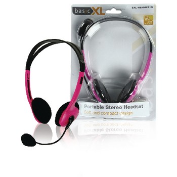 Headset On-Ear 2x 3.5 mm Drahtgebunden Integriertes Mikrofon Rosa