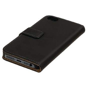 Telefon Wallet Book Galaxy S5 Mini PU Schwarz