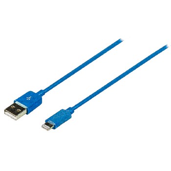 Sync und Ladekabel Apple Lightning - A Stecker 2.00 m Blau