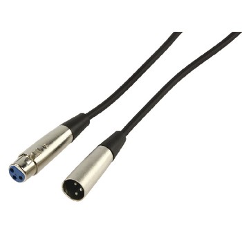 XLR-Kabel mono XLR 3-pol. Stecker - XLR 3-pol. Kupplung 6.00 m Schwarz