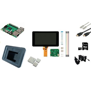 Hardware Raspberry Pi 3 LCD Starter Kit + Wi-Fi + Bluetooth + Raspbian Software