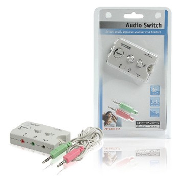 Analog Audio-Schalter 2x 3.5mm Klinkenstecker - 3x 3.5mm Klinkenkupplung + 2.5mm Klinkenkupplung Elf