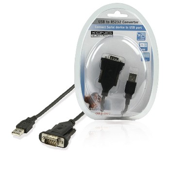 Konverter USB A Stecker - RS232 Schwarz