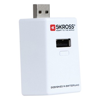 Tragbare Powerbank 1200 mAh USB Weiß