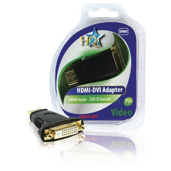 High-Speed-HDMI Adapter HDMI Stecker - DVI-D 24+1p Buchse Schwarz