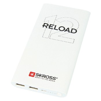 Tragbare Powerbank 12000 mAh USB Weiß