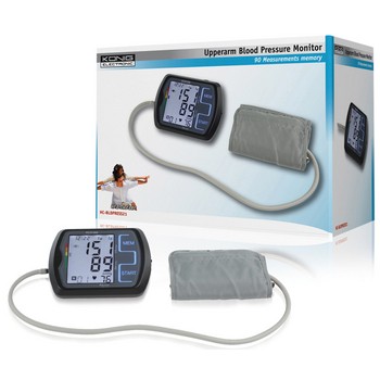 Blutdruckmessgerät Oberarm Schwarz / Grau