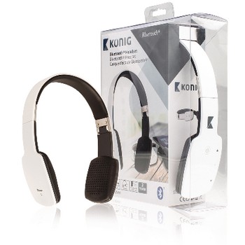 Headset On-Ear Bluetooth Integriertes Mikrofon Weiß
