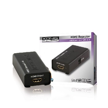 HDMI-Repeater HDMI-Eingang - HDMI-Ausgang Schwarz