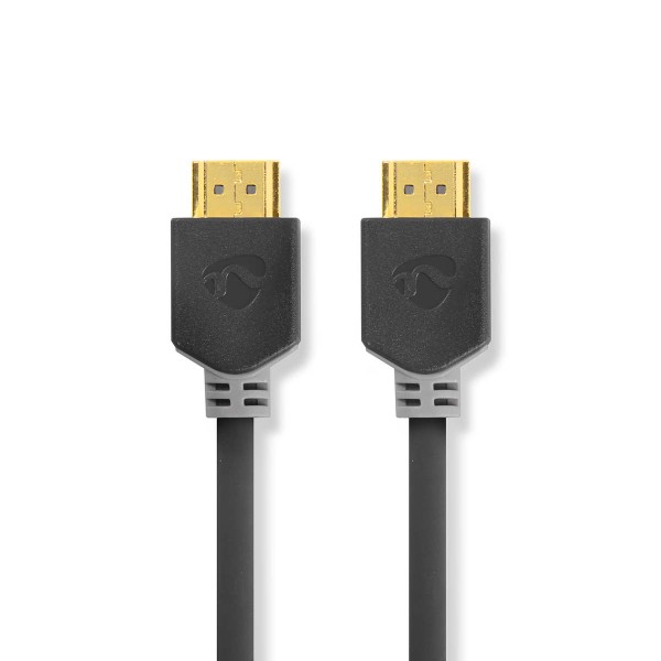 High Speed ​​HDMI Kabel mit Ethernet HDMI Stecker - HDMI Stecker 3,00 m anthrazit