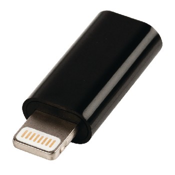 Lightning-Adapter Apple Lightning - USB Micro B Kupplung Schwarz