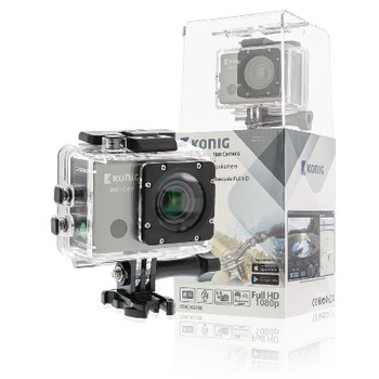Full-HD-Action-Kamera 1080p WLAN / GPS Schwarz
