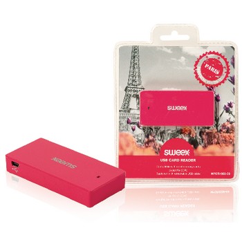 Kartenleser Multi Card USB 2.0 Rosa