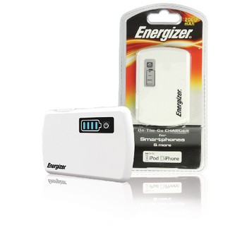 Tragbare Powerbank 2000 mAh USB Weiß