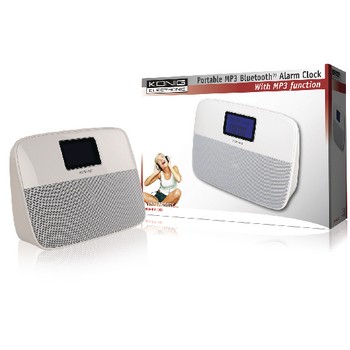 Radiowecker FM Bluetooth SD Weiß