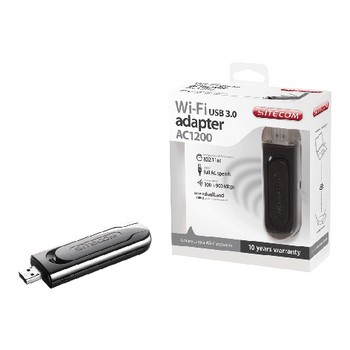 WLAN USB-Adapter AC1200 2.4/5 GHz (Dual Band) Schwarz / Metall
