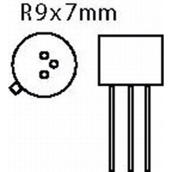 Transistor SI-N 40 VDC 0.8 A 0.8W 250MHz