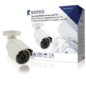 CCTV Videoüberwachungskamera 700 TVL Weiß