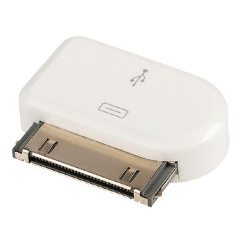 30-Pin-Adapter Apple Dock 30-Pin - USB Micro B Kupplung Weiß