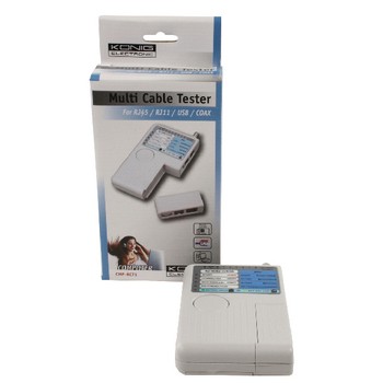 PC-/Multimedia-Kabeltester RJ45/USB/COAX