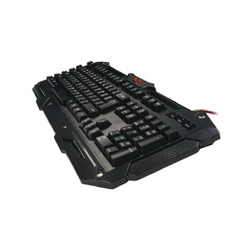 Tastatur mit Kabel Gaming USB 2.0 Schwarz