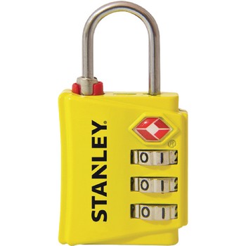 Stanley 3 Digit yellow 30mm Zinc Security Indicator