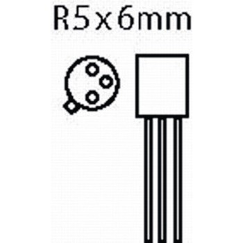 Transistor SI-N 40 VDC 0.8 A 0.5W 300MHz