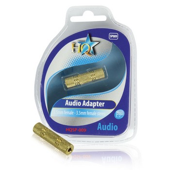 Stereo-Audio-Adapter 3.5 mm Klinken-Kupplung - 3.5 mm Klinken-Kupplung
