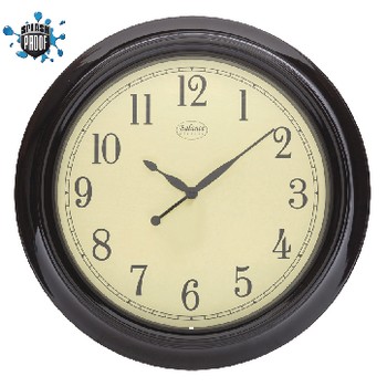 Wanduhr 45 cm Analog Schwarz