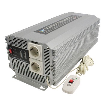 Wechselrichter mit modifizierter Sinuswelle 12 VDC - AC 230 V 2500 W F (CEE 7/3)