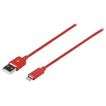 Sync und Ladekabel Apple Lightning - A Stecker 2.00 m Rot