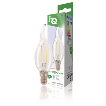 LED Retro Filament Lampe E14 Kerze gebogene Spitze 2 W 210 lm 2700 K