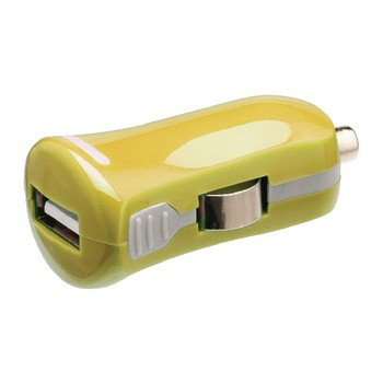 Auto-Ladegerät 1-Output 2.1 A USB Gelb