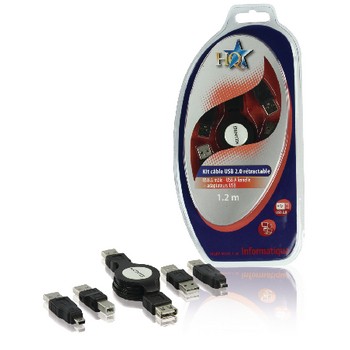 Computer-Adapter Kit USB Schwarz