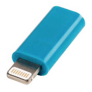 Lightning-Adapter Apple Lightning - USB Micro B Kupplung Blau