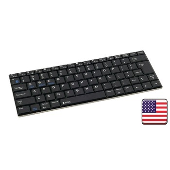Tastatur Bluetooth Tragbar US International Aluminium