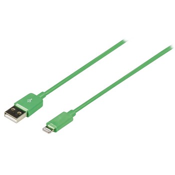 Sync und Ladekabel Apple Lightning - A Stecker 2.00 m Grün