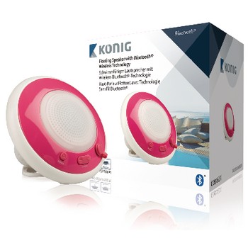 Mono Bluetooth Speaker Floating Waterproof 3 W Rosa / Weiß