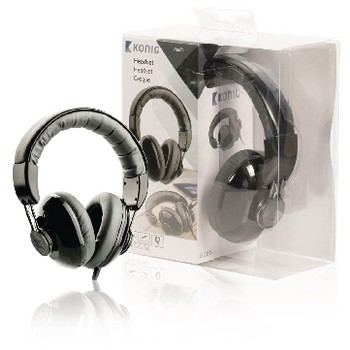 Headset Over-Ear 3.5 mm Drahtgebunden Integriertes Mikrofon Schwarz