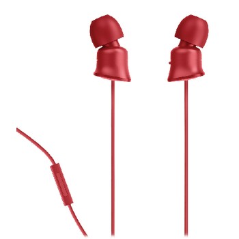 Kopfhörer In-Ear 3.5 mm Drahtgebunden Rot