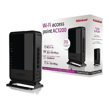 Wireless Access Point (AP) AC1200 2.4/5 GHz (Dual Band) Gigabit Black