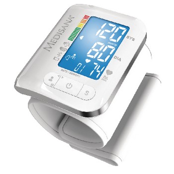 Blutdruckmessgerät Handgelenk Bluetooth 4.0 Weiß