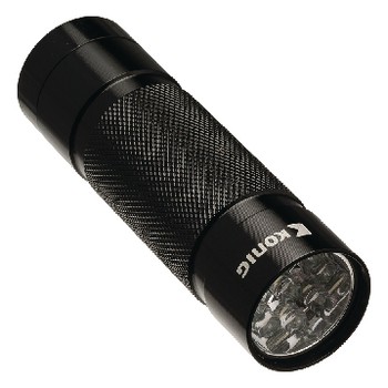 LED-Taschenlampe 80 lm Schwarz / Grau / Rot
