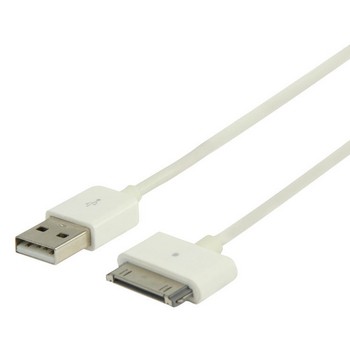 Sync und Ladekabel Apple Dock 30-Pin - A Stecker 1.00 m Weiß
