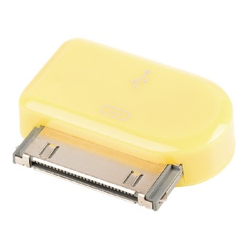 30-Pin-Adapter Apple Dock 30-Pin - USB Micro B Kupplung Gelb
