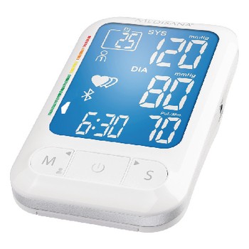 Blutdruckmessgerät Oberarm Bluetooth 4.0 Weiß